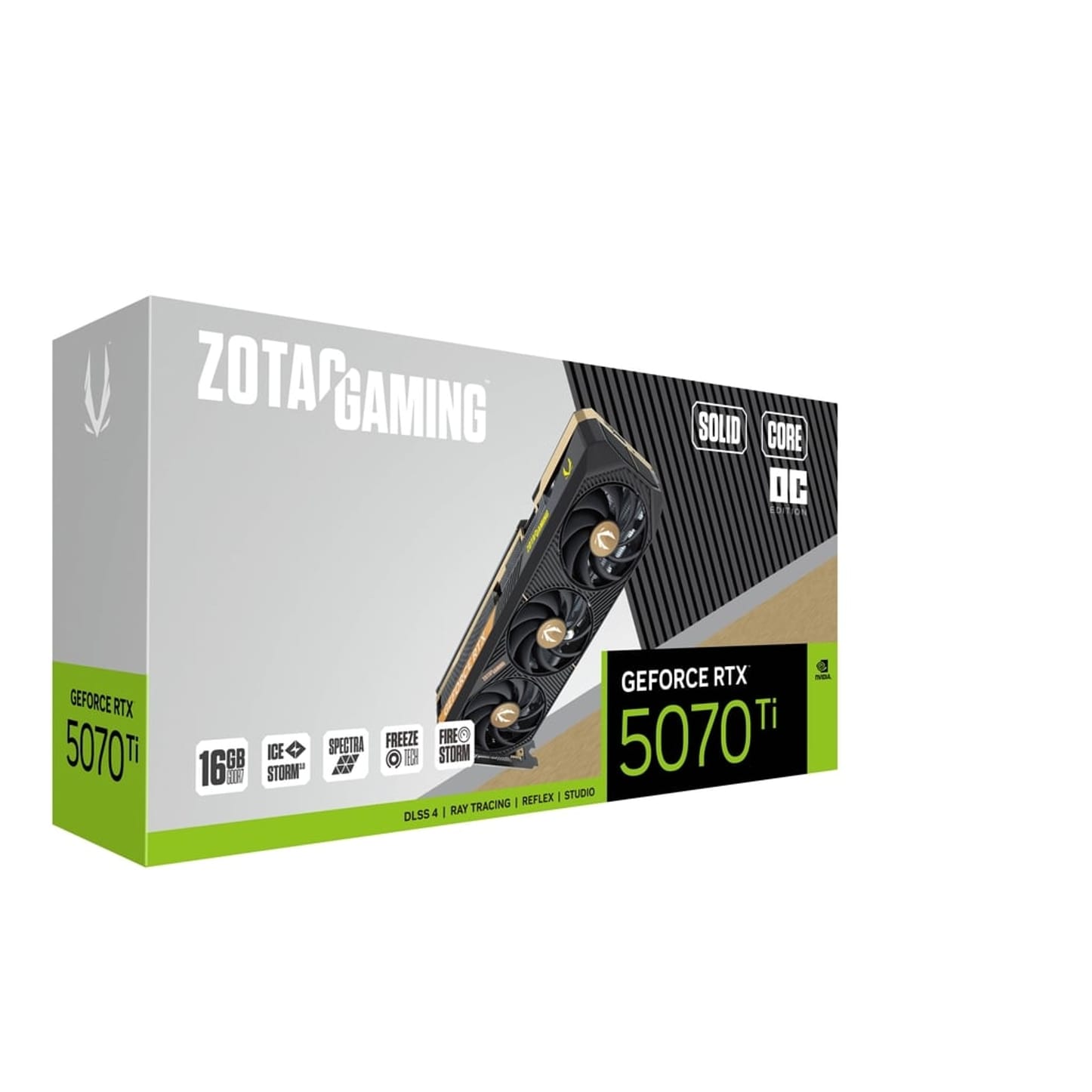 Zotac GeForce RTX 5070 Ti Solid Core OC 16GB GDDR7 PCI-Express Graphics Card