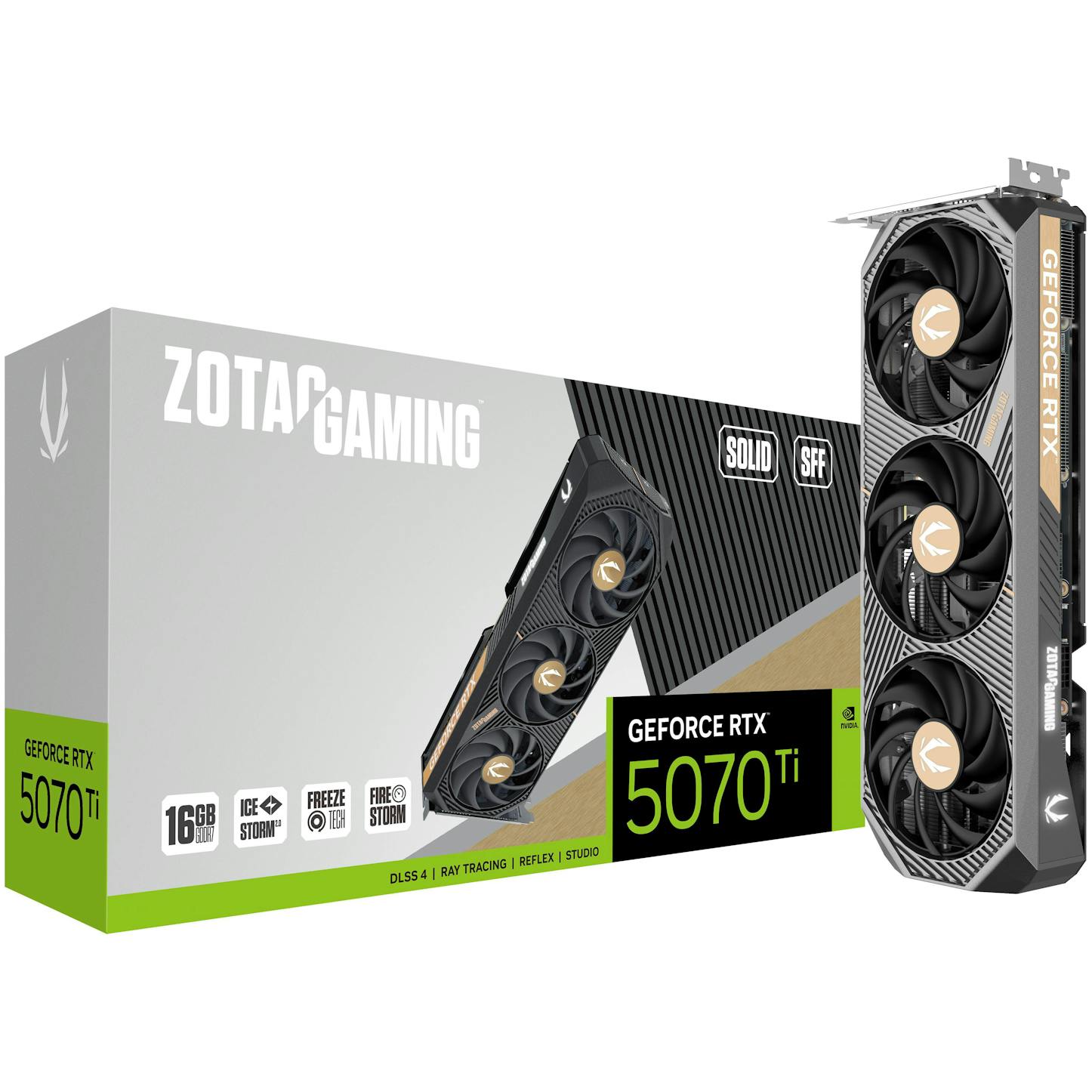 Zotac GeForce RTX 5070 Ti Solid SFF 16GB GDDR7 Graphics Card